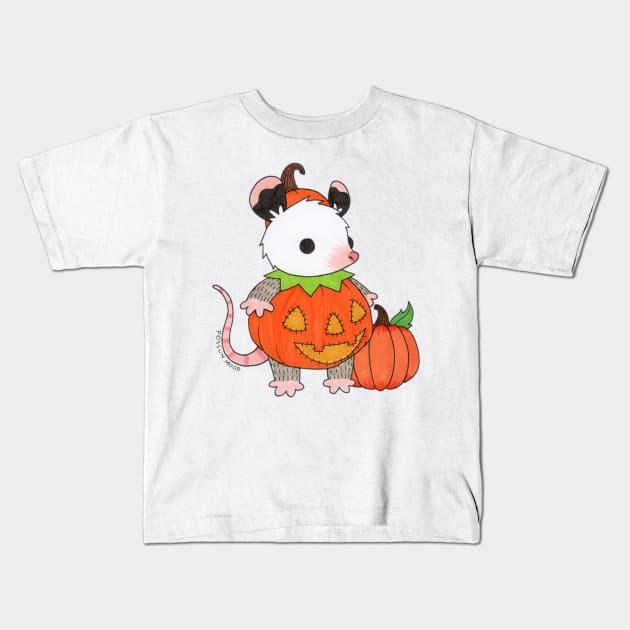 Pumpkin Costume Kids T-Shirt by Possum Mood